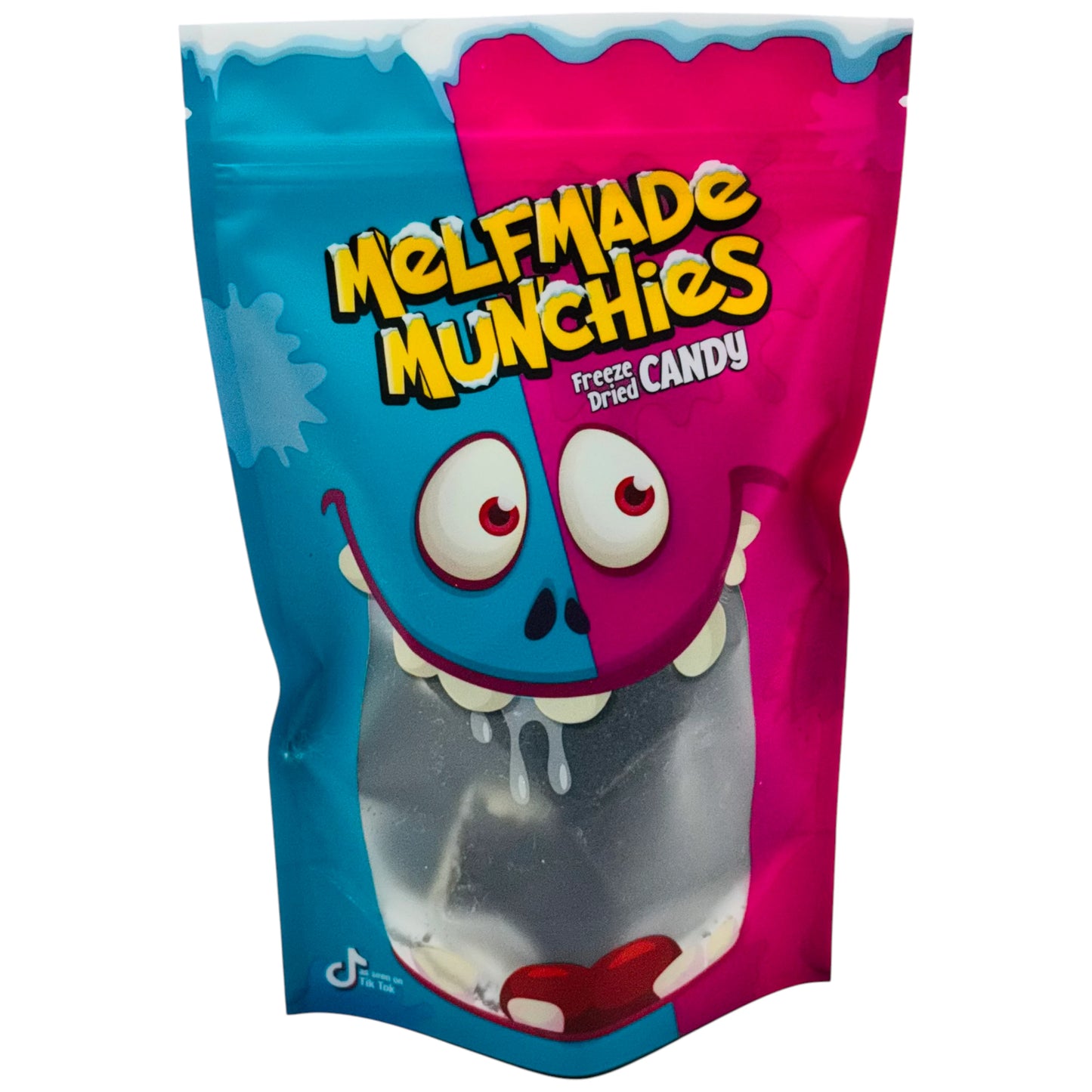 Tüte gefriergetrockneter Schnidden von Melfmade Munchies.