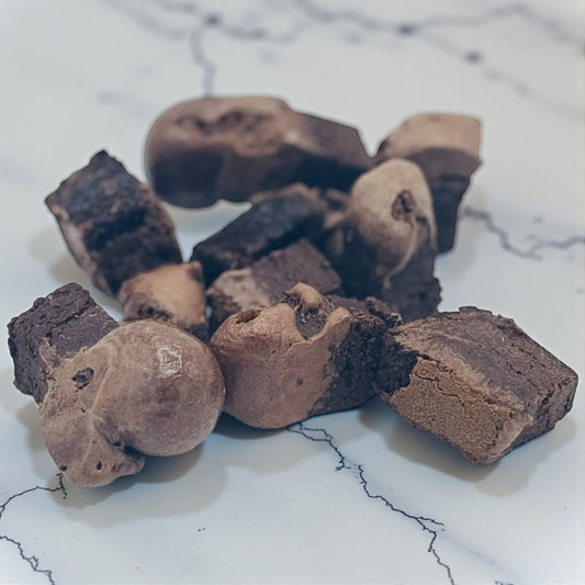 Brownie  – gefriergetrocknete Süßigkeit von Melfmade Munchies aus Hamburg
