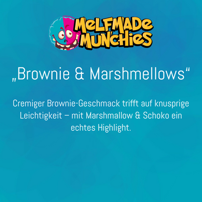Brownie Marshmellow  – Produktbeschreibung Melfmade Munchies gefriergetrocknete Süßigkeit
