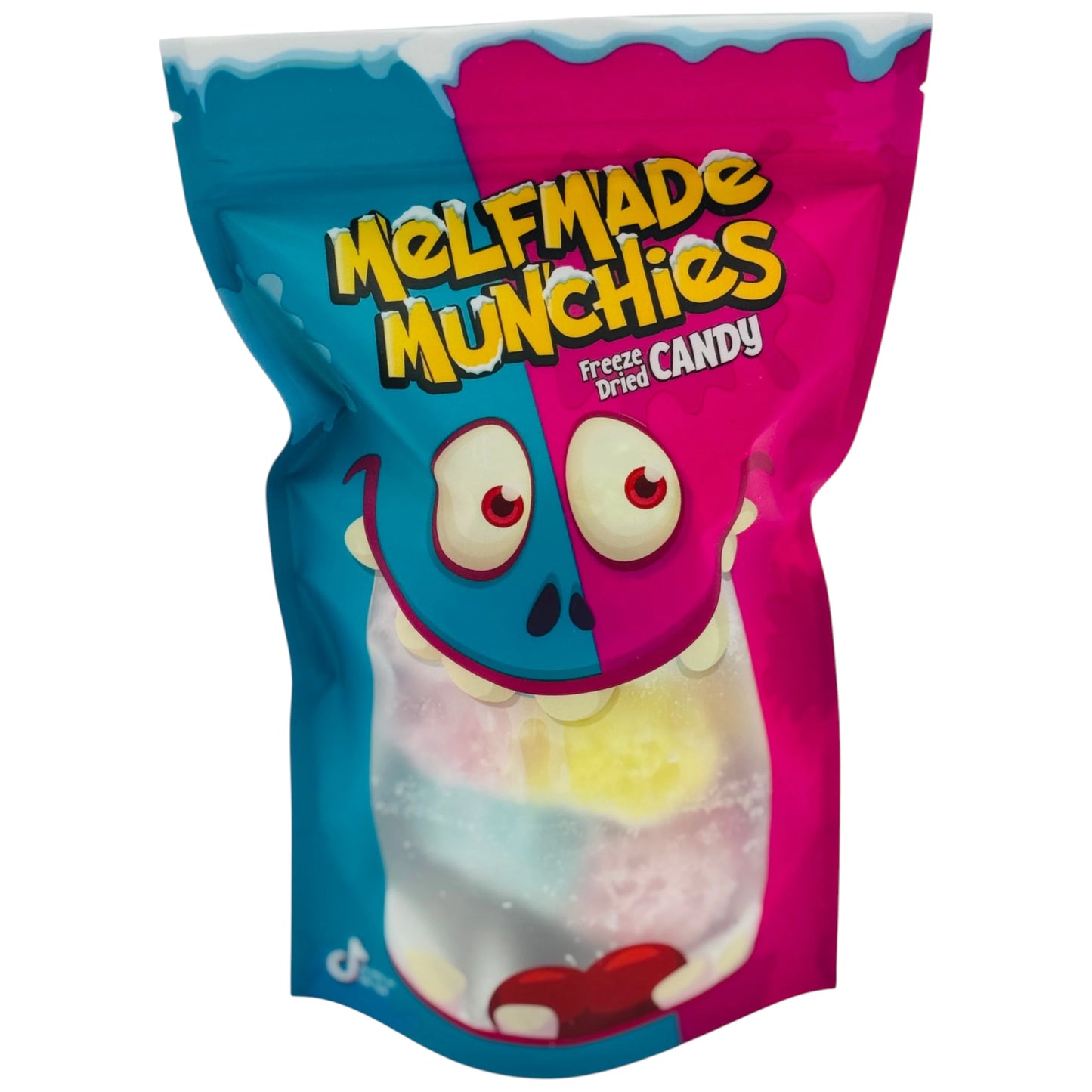 Eine Tüte Rainbow Rings - Limited Edition – gefriergetrocknete Süßigkeit von Melfmade Munchies aus Hamburg