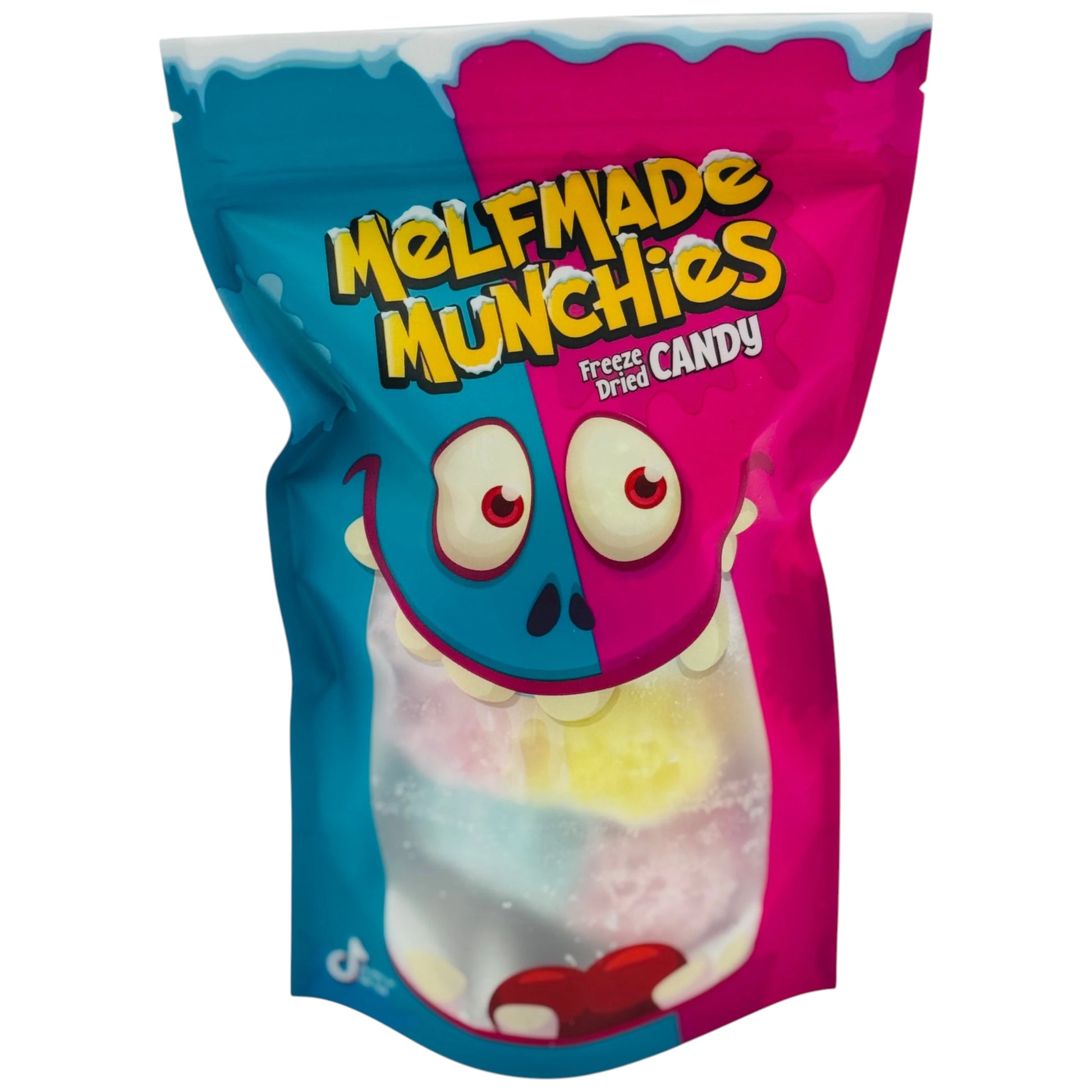 Eine Tüte Rainbow Rings - Limited Edition – gefriergetrocknete Süßigkeit von Melfmade Munchies aus Hamburg
